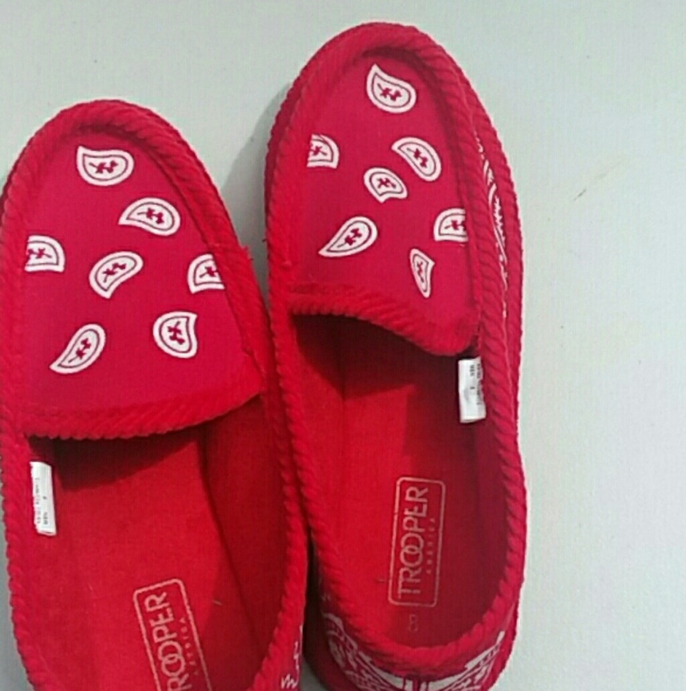 Red bandana shoes